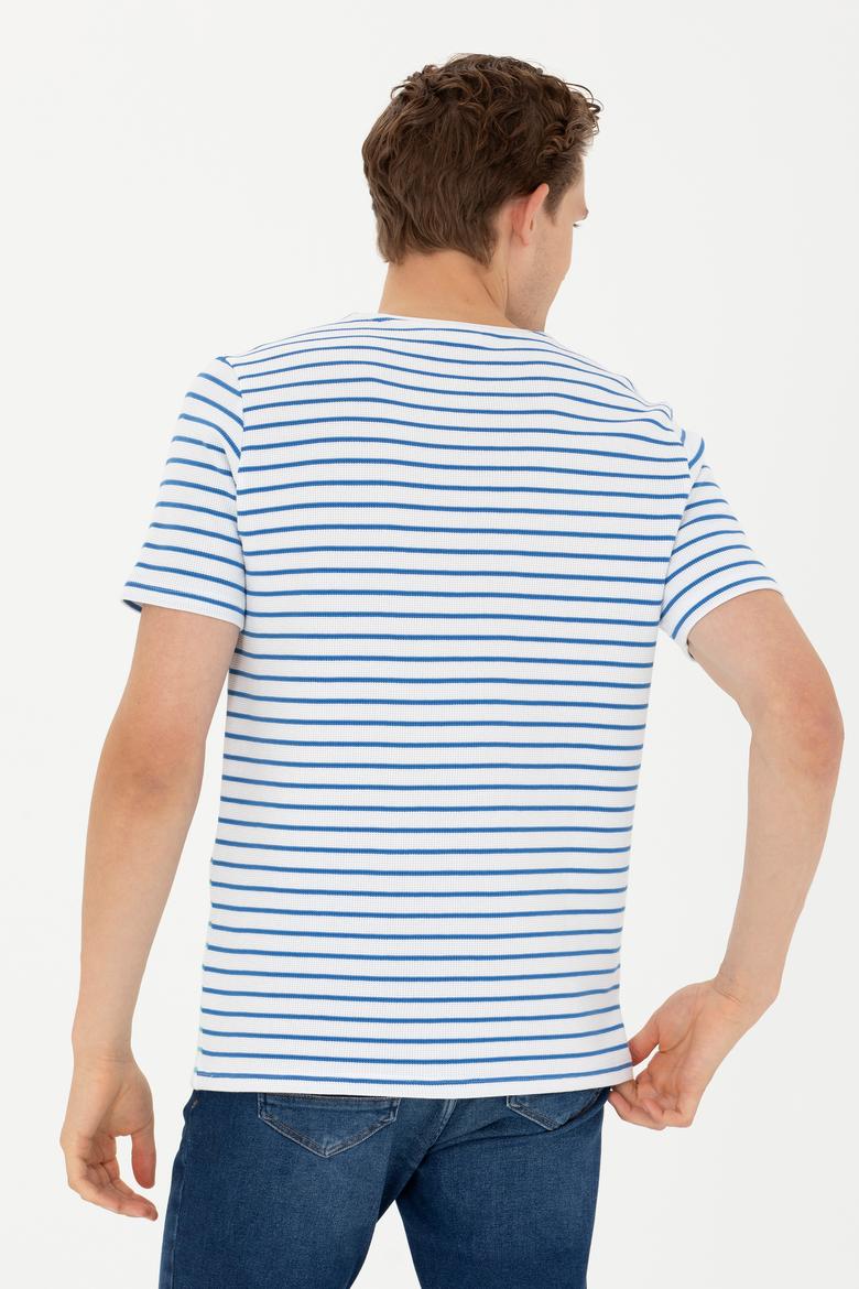 Erkek Mint Bisiklet Yaka Tişört - 50263240023