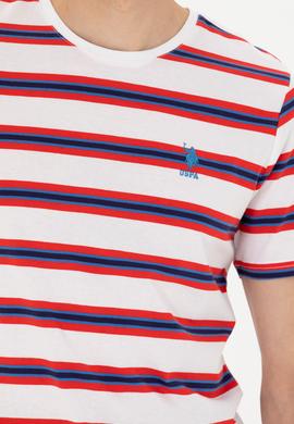 Erkek Beyaz Bisiklet Yaka Tişört - 50263261027