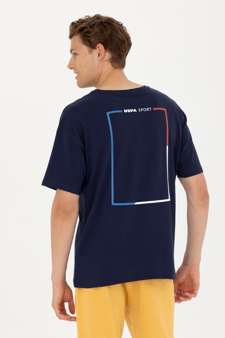 Erkek Lacivert Comfort Bisiklet Yaka Tişört - 50263343010