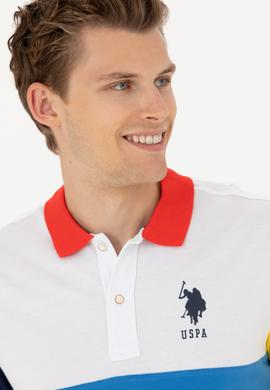 Erkek Beyaz Polo Yaka Tişört - 50263437006