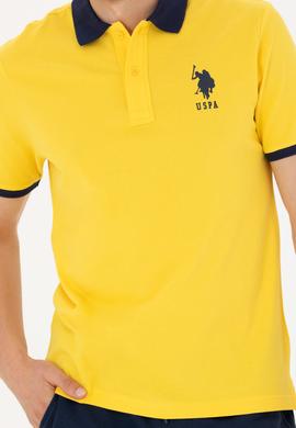 Erkek Koyu Sarı Polo Yaka Tişört - 50263444035