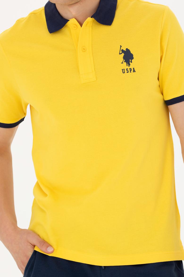 Erkek Koyu Sarı Polo Yaka Tişört - 50263444035