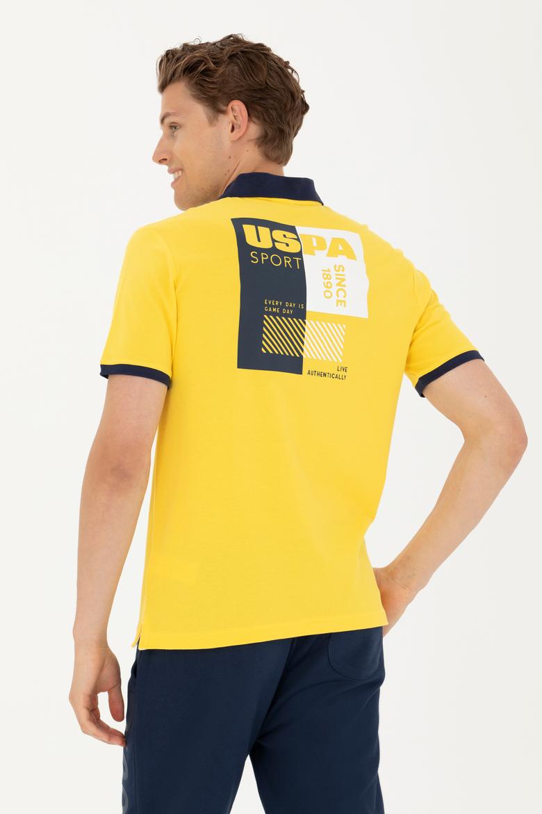 Erkek Koyu Sarı Polo Yaka Tişört - 50263444035