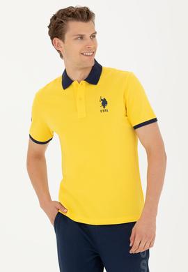 Erkek Koyu Sarı Polo Yaka Tişört - 50263444035