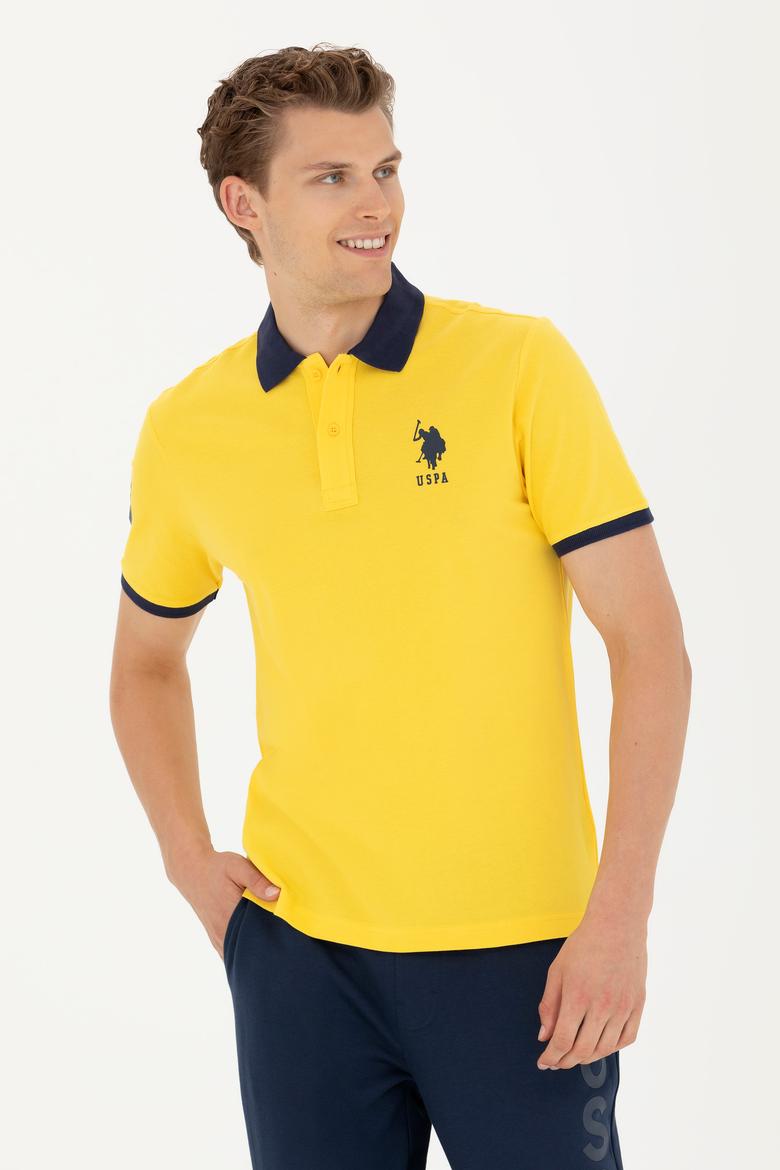 Erkek Koyu Sarı Polo Yaka Tişört - 50263444035
