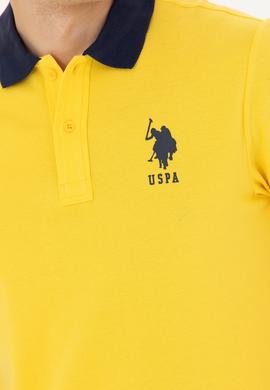 Erkek Koyu Sarı Polo Yaka Tişört - 50263444035