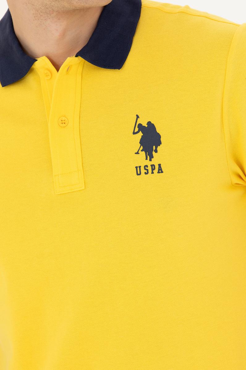 Erkek Koyu Sarı Polo Yaka Tişört