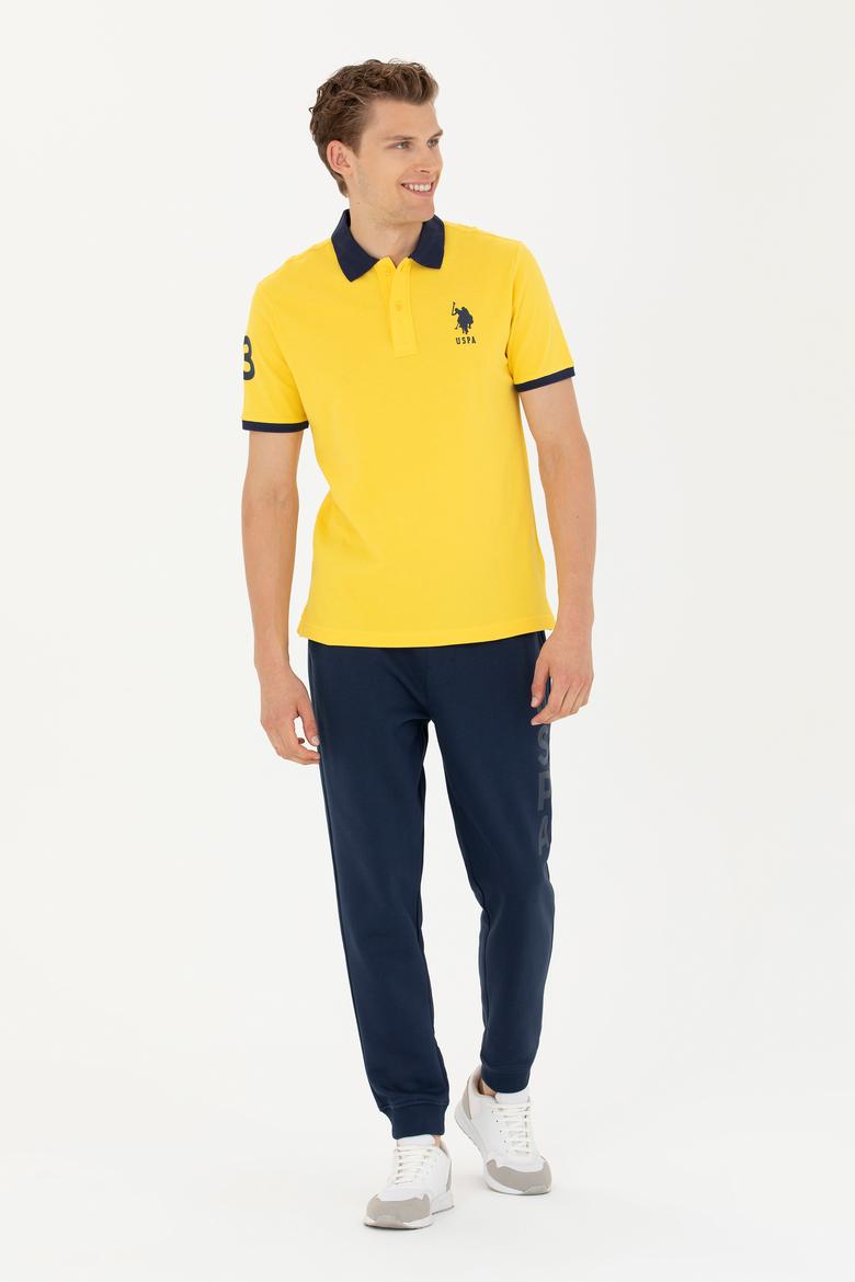 Erkek Koyu Sarı Polo Yaka Tişört - 50263444035