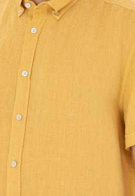 Erkek Sarı Kısa Kollu Gömlek - 50264507014