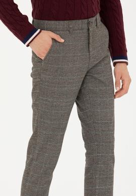 Erkek Slim Fit Haki Kanvas Pantolon - 50272269025