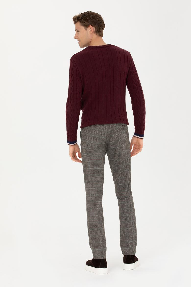 Erkek Slim Fit Haki Kanvas Pantolon - 50272269025