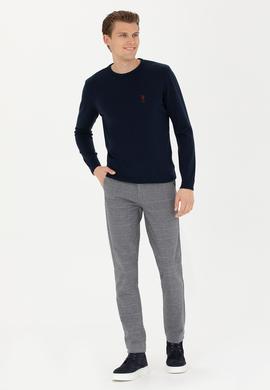 Erkek Gri Kanvas Pantolon - 50272269228