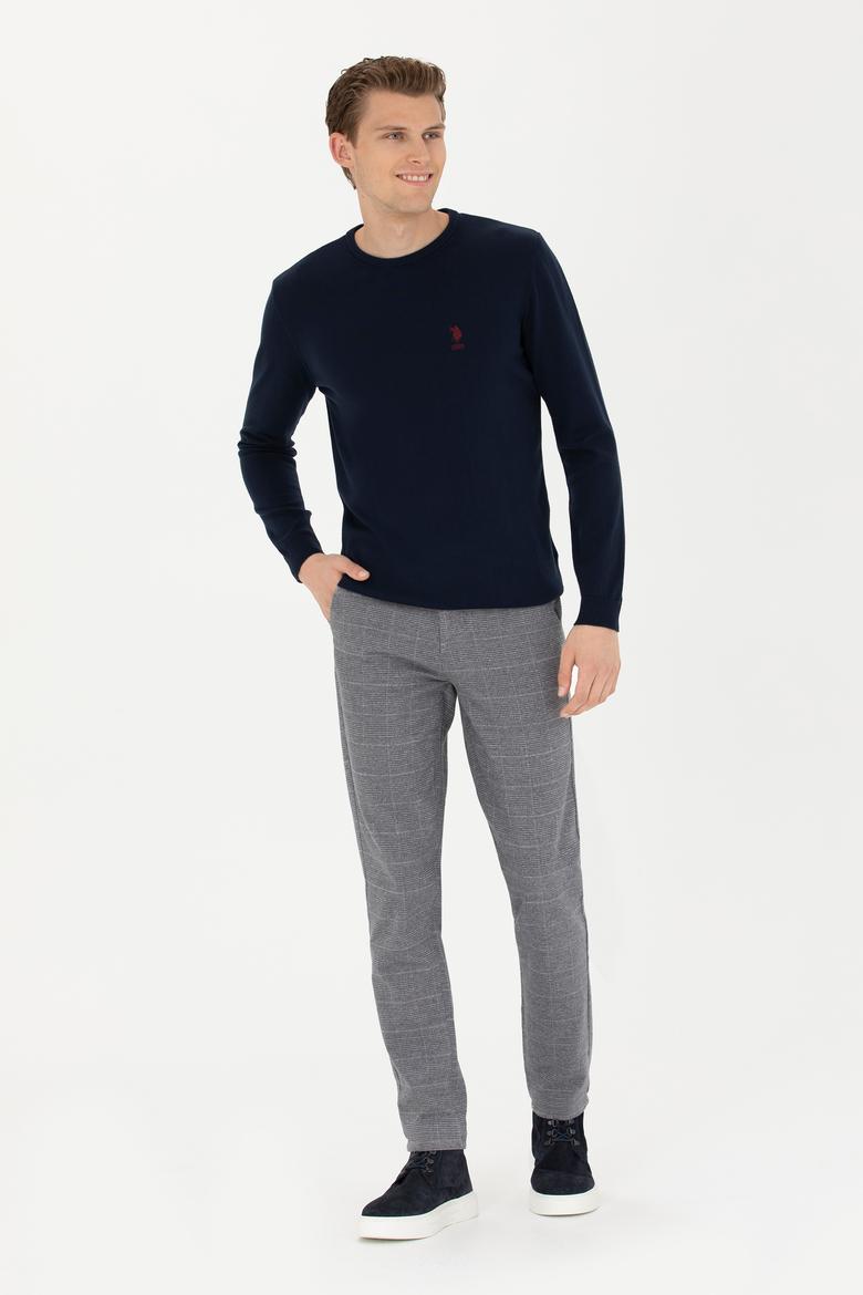 Erkek Gri Kanvas Pantolon