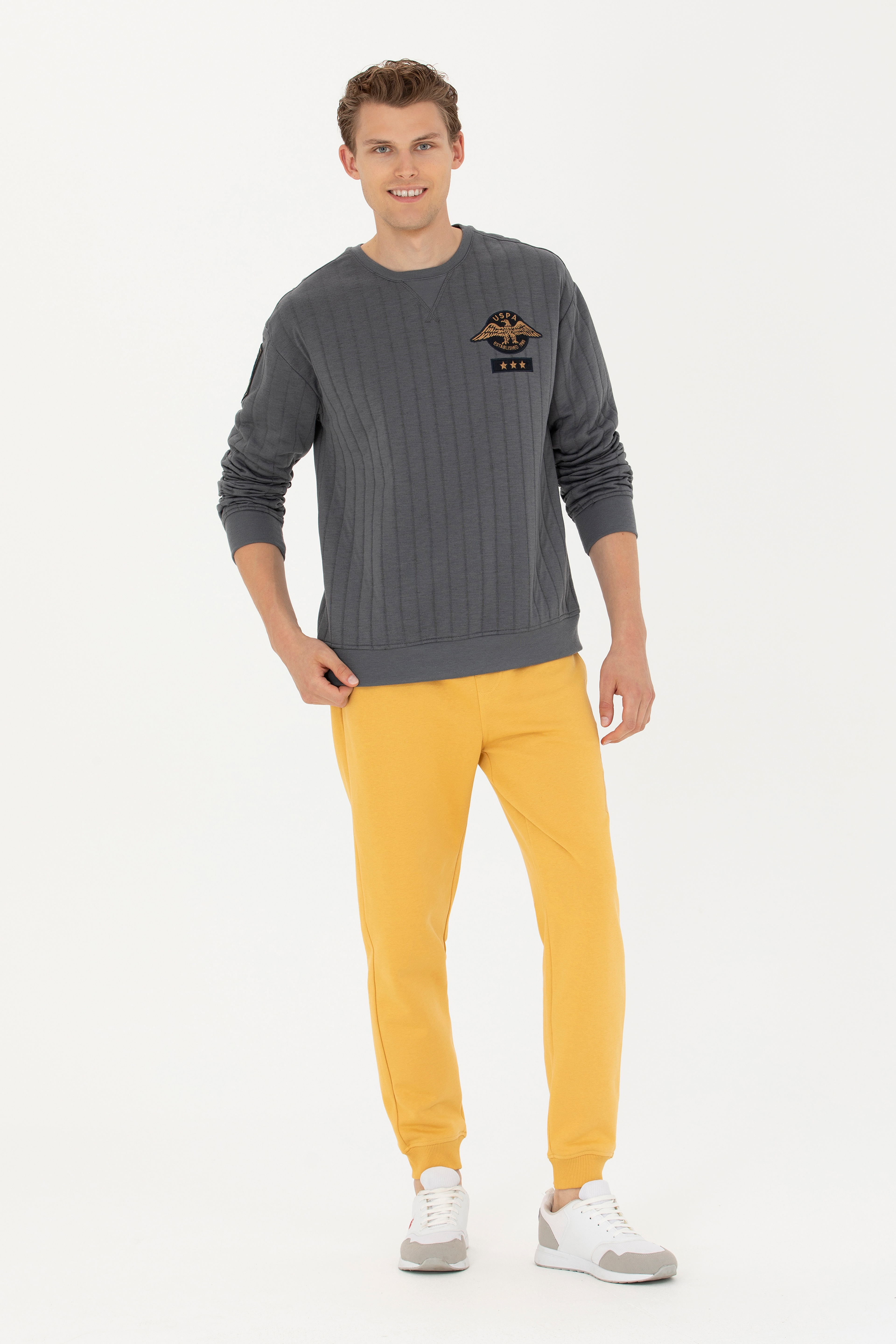 Erkek Antrasit Sweatshirt - Image 4