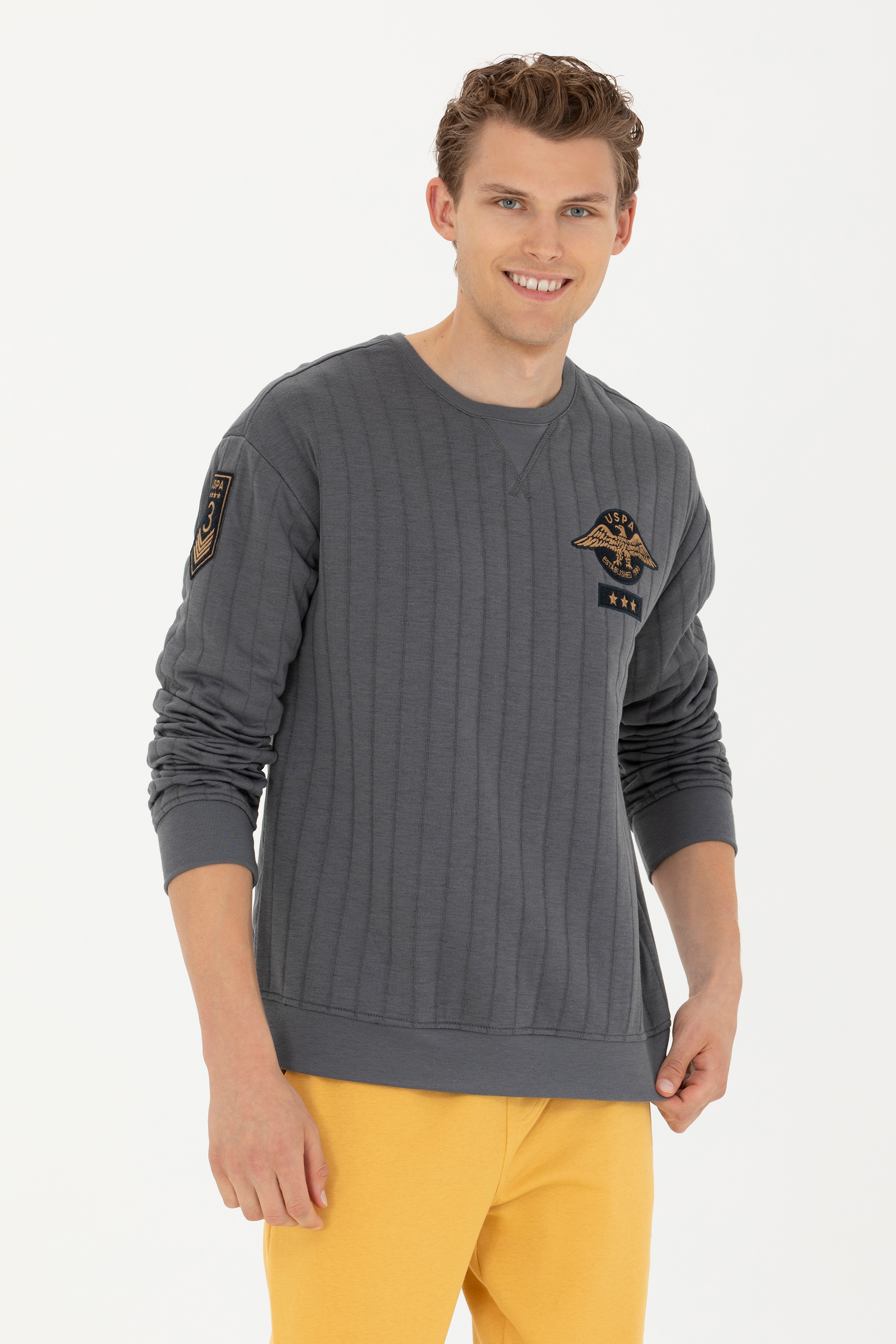 Erkek Antrasit Sweatshirt - Image 3