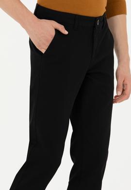 Erkek Siyah Kanvas Pantolon - 50275530021