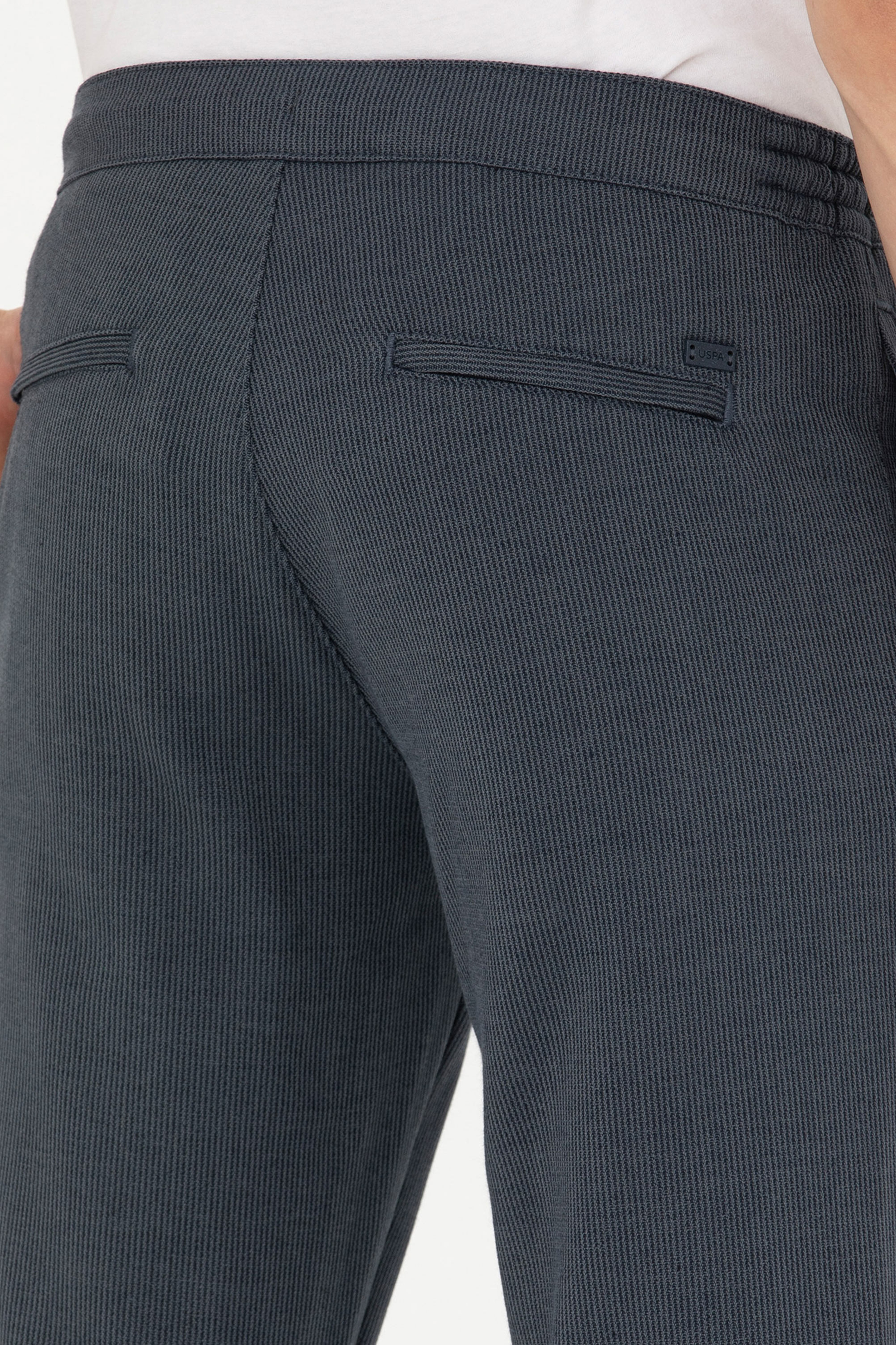 Erkek Slim Fit Lacivert Kanvas Pantolon