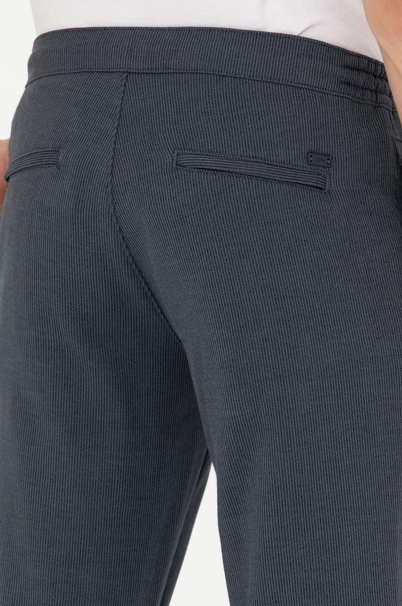 Erkek Slim Fit Lacivert Kanvas Pantolon