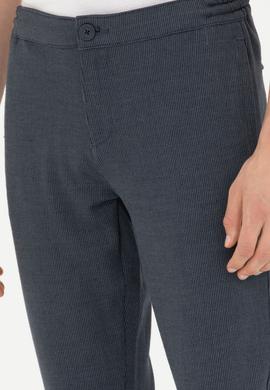 Erkek Slim Fit Lacivert Kanvas Pantolon - 50272340076