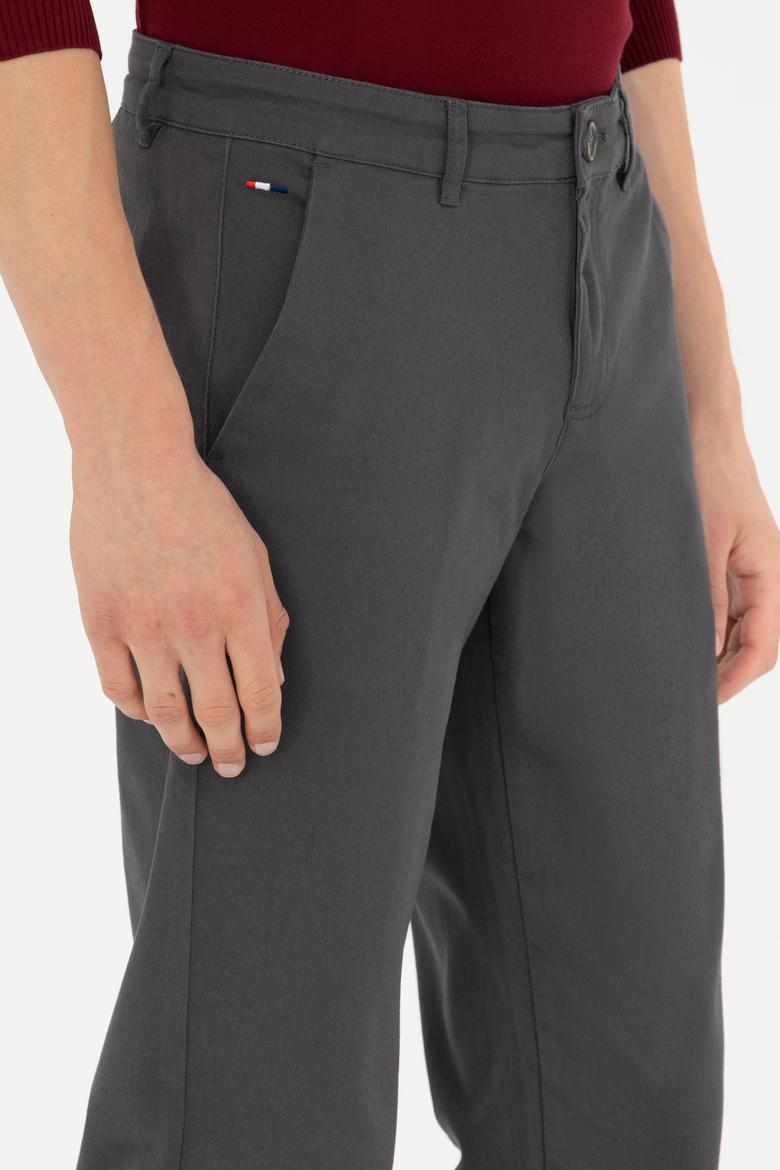 Erkek Antrasit Kanvas Pantolon - 50275530043