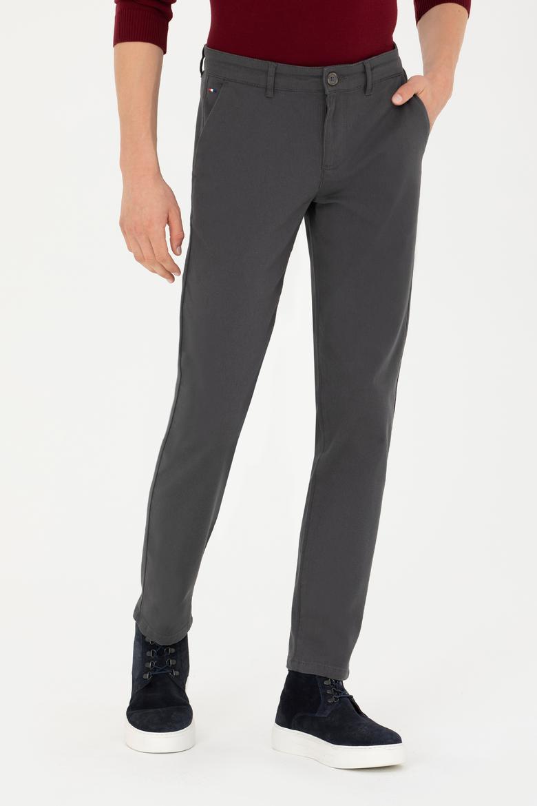 Erkek Antrasit Kanvas Pantolon - 50275530043