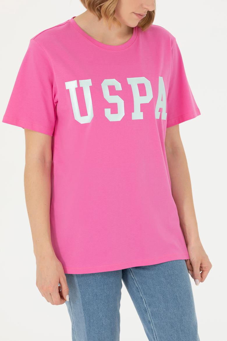 Kadın Pembe Basic Tişört - 50262658054