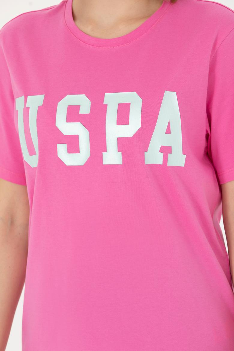 Kadın Pembe Basic Tişört - 50262658054