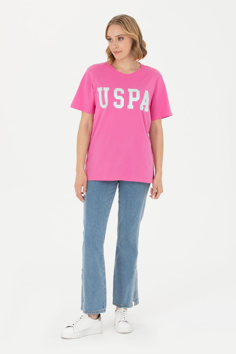 Kadın Pembe Basic Tişört - 50262658054