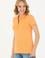 Kadın Turuncu Basic Polo Yaka Tişört