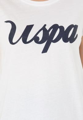 Kadın Beyaz Bisiklet Yaka Tişört - 50265676006