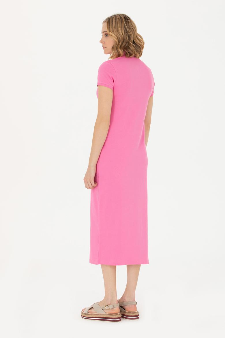 Kadın Pembe Örme Elbise - 50267566046