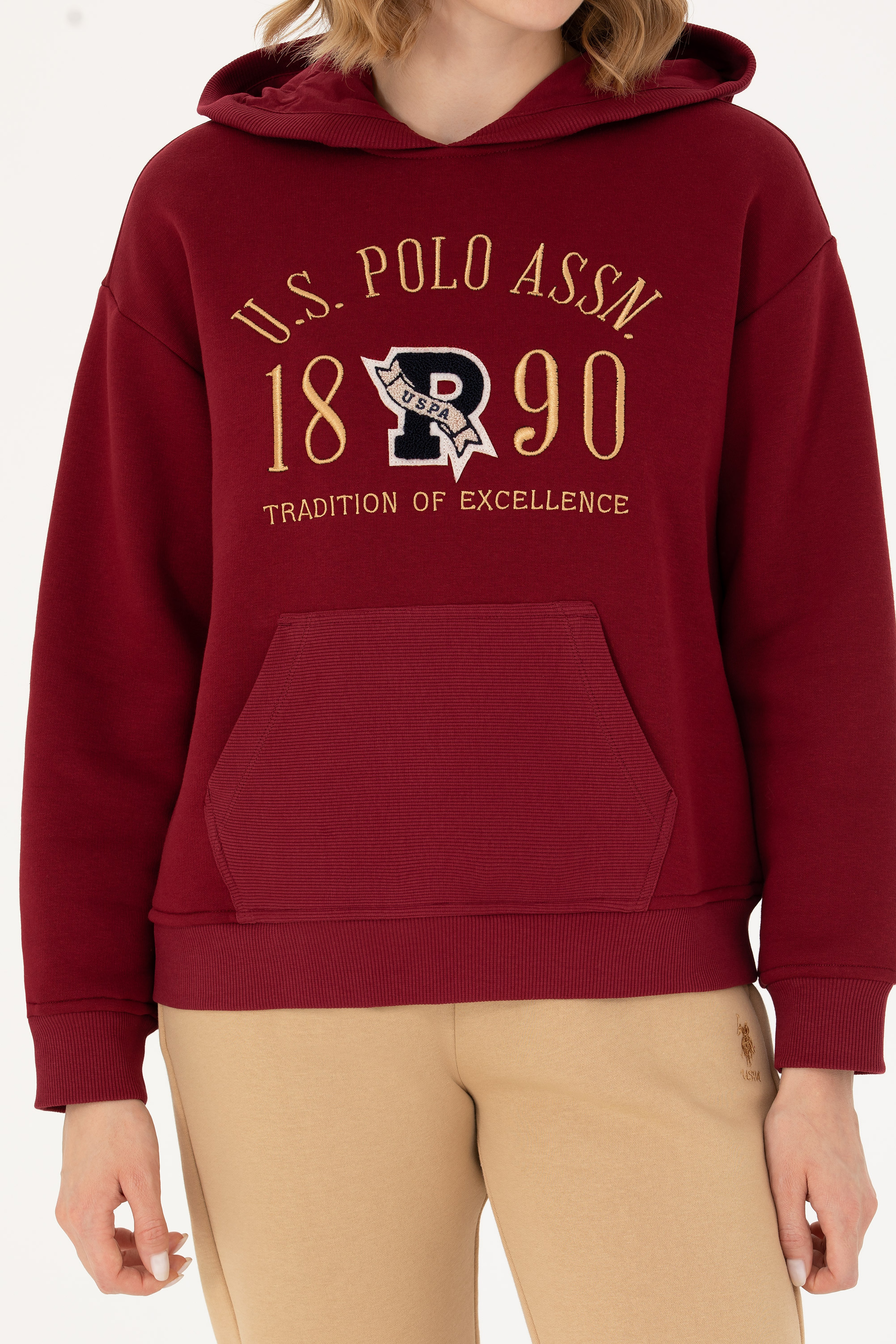 Kadın Bordo Sweatshirt