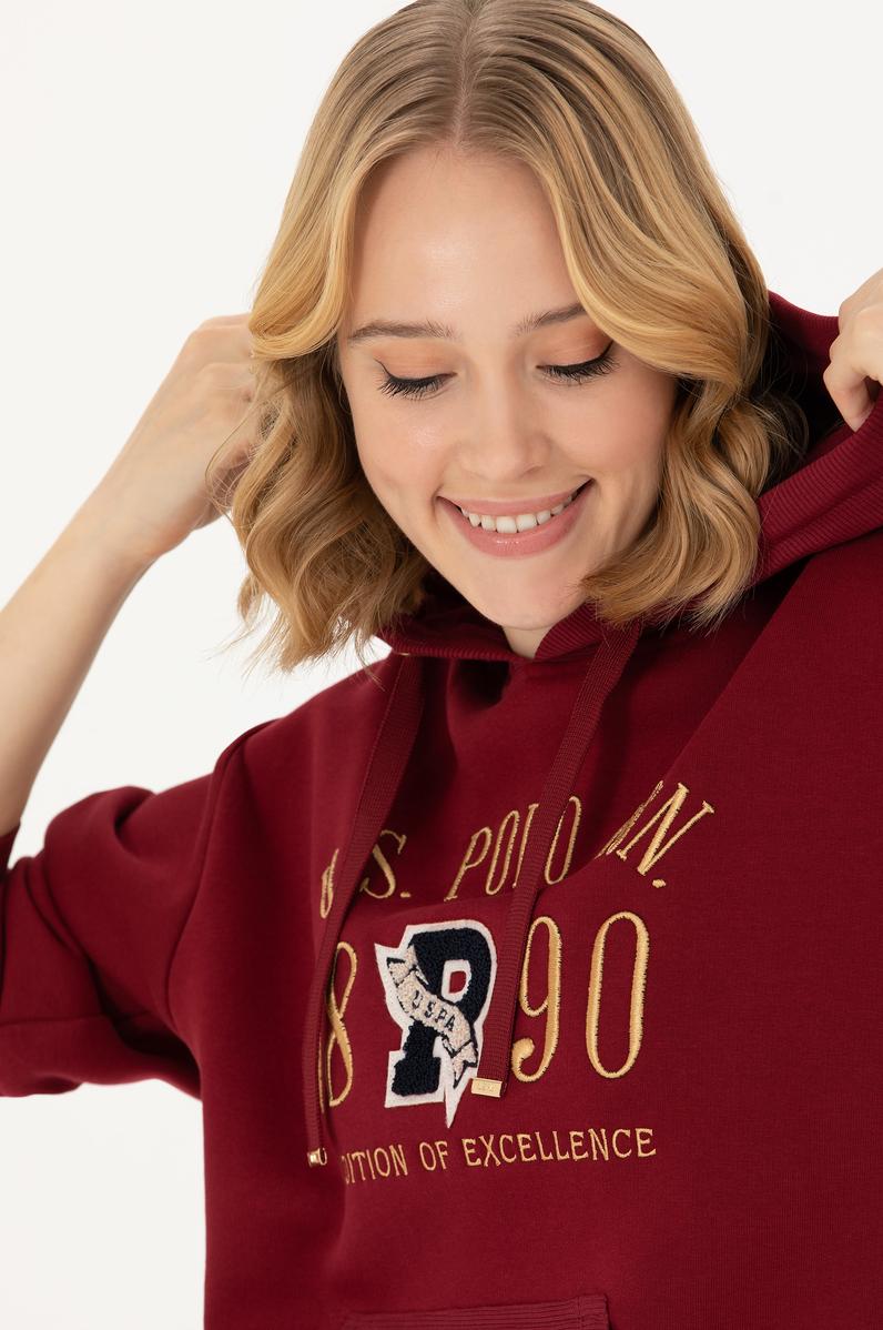 Kadın Bordo Sweatshirt