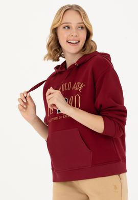 Kadın Bordo Sweatshirt - 50271589006