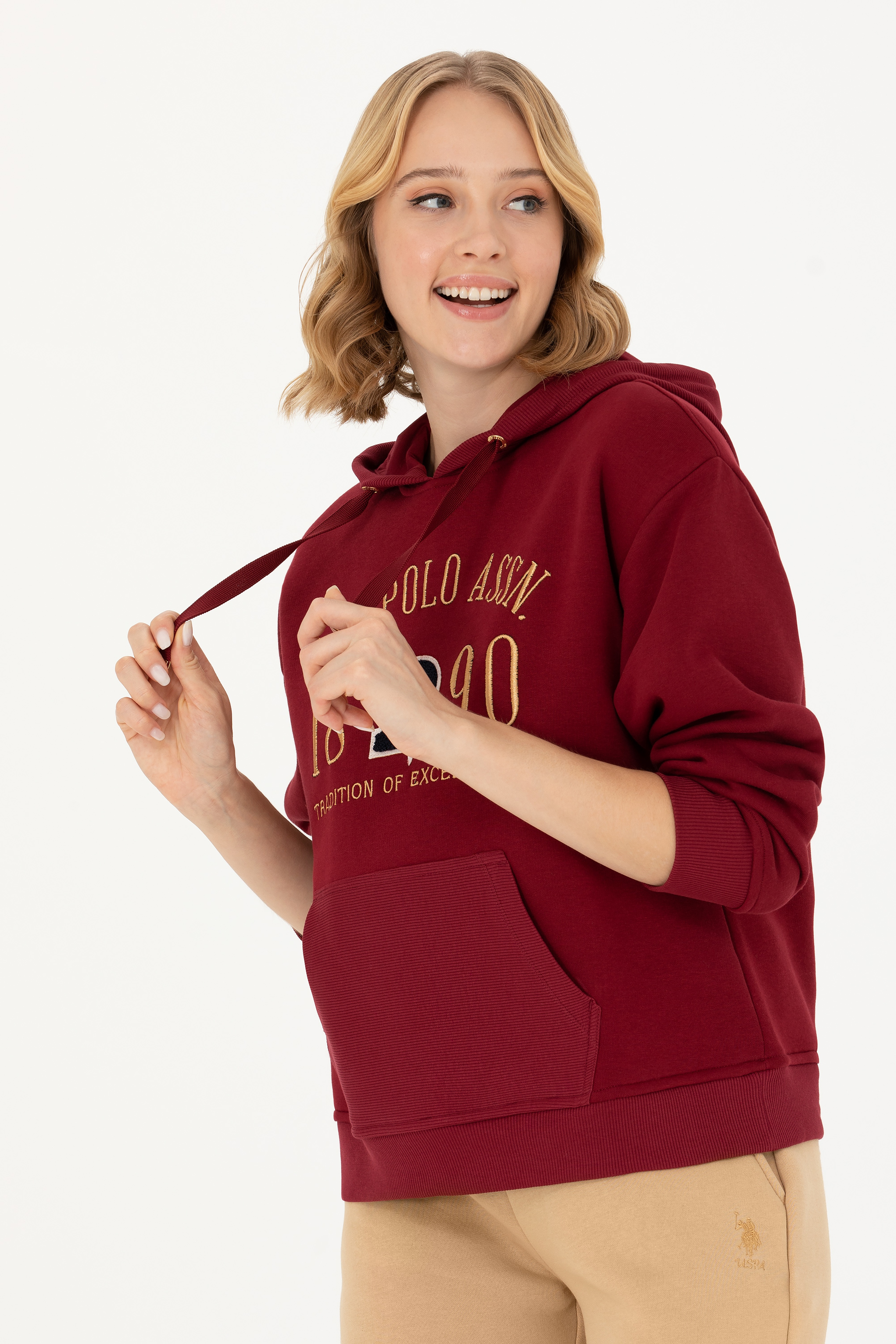 Kadın Bordo Sweatshirt