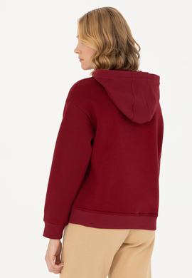 Kadın Bordo Sweatshirt - 50271589006