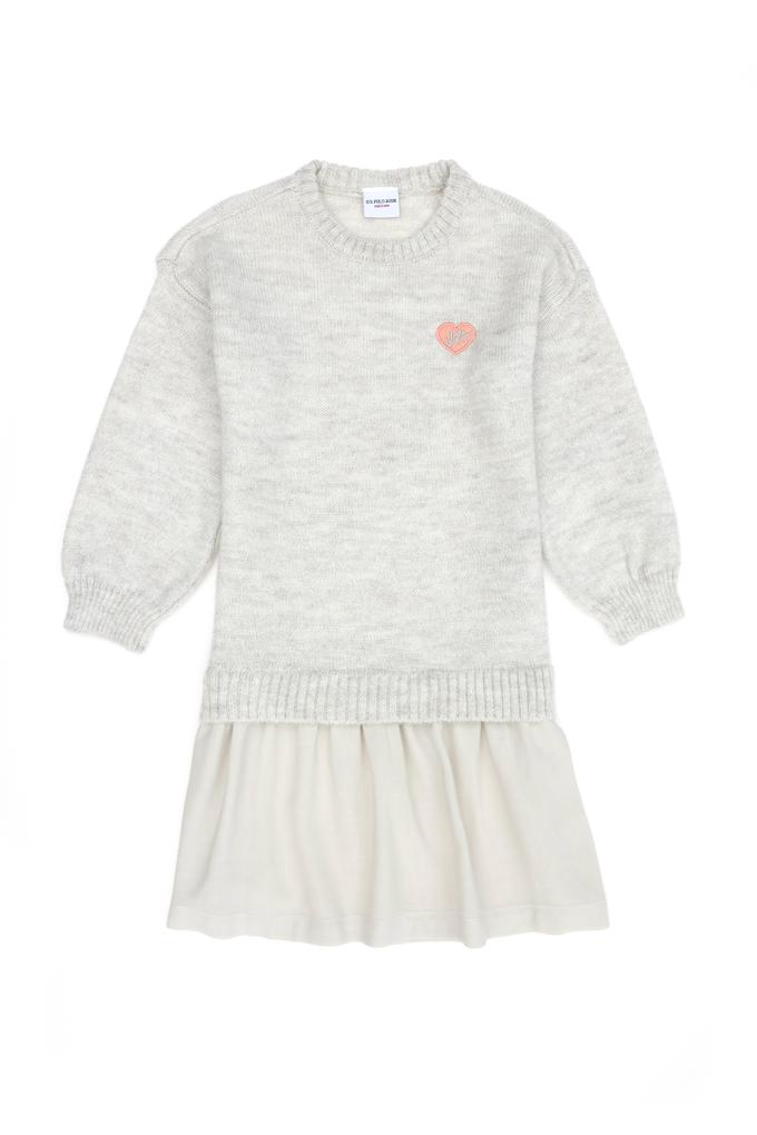 Kız Çocuk Taş Triko Elbise