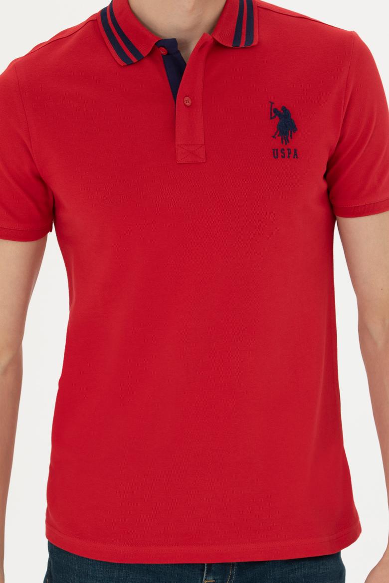 Erkek Kırmızı Basic Polo Yaka Tişört - 50263001037