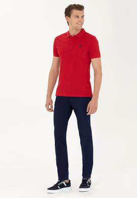 Erkek Slim Fit Lacivert Kanvas Pantolon - 50263889005