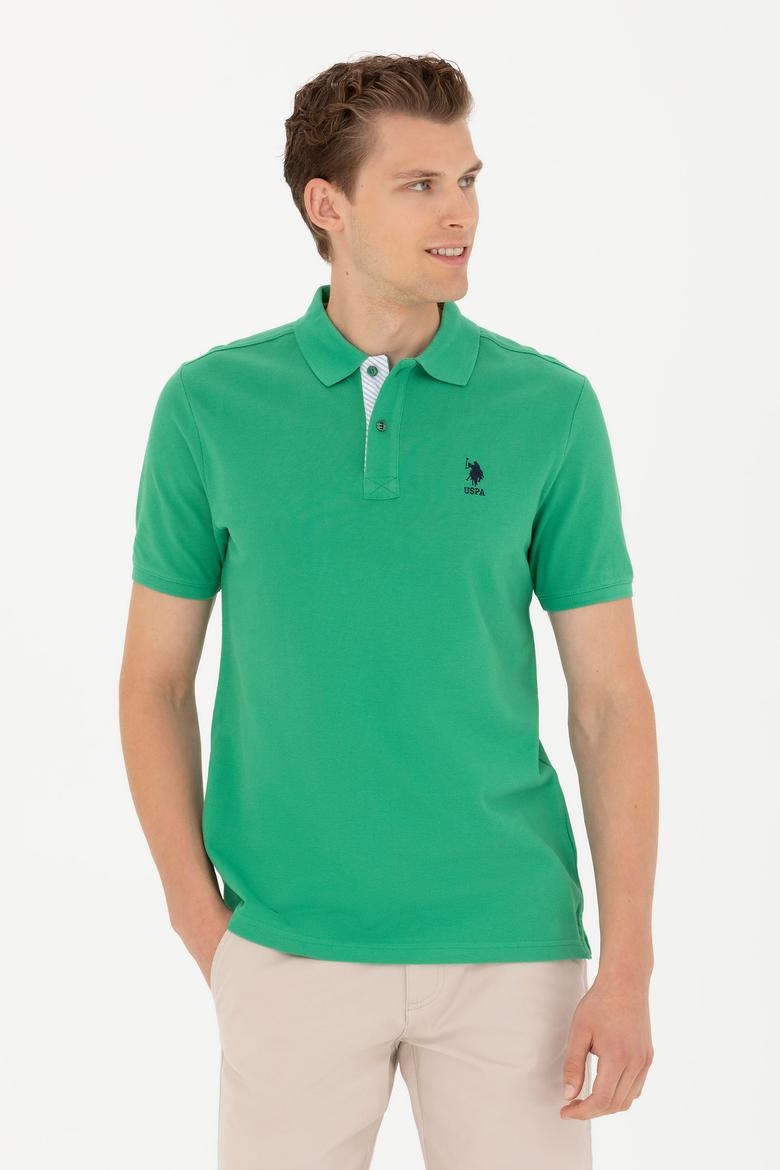 Erkek Yeşil Basic Polo Yaka Tişört