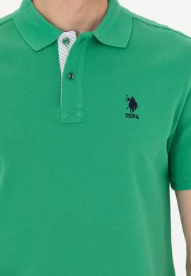 Erkek Yeşil Basic Polo Yaka Tişört - 50263236297