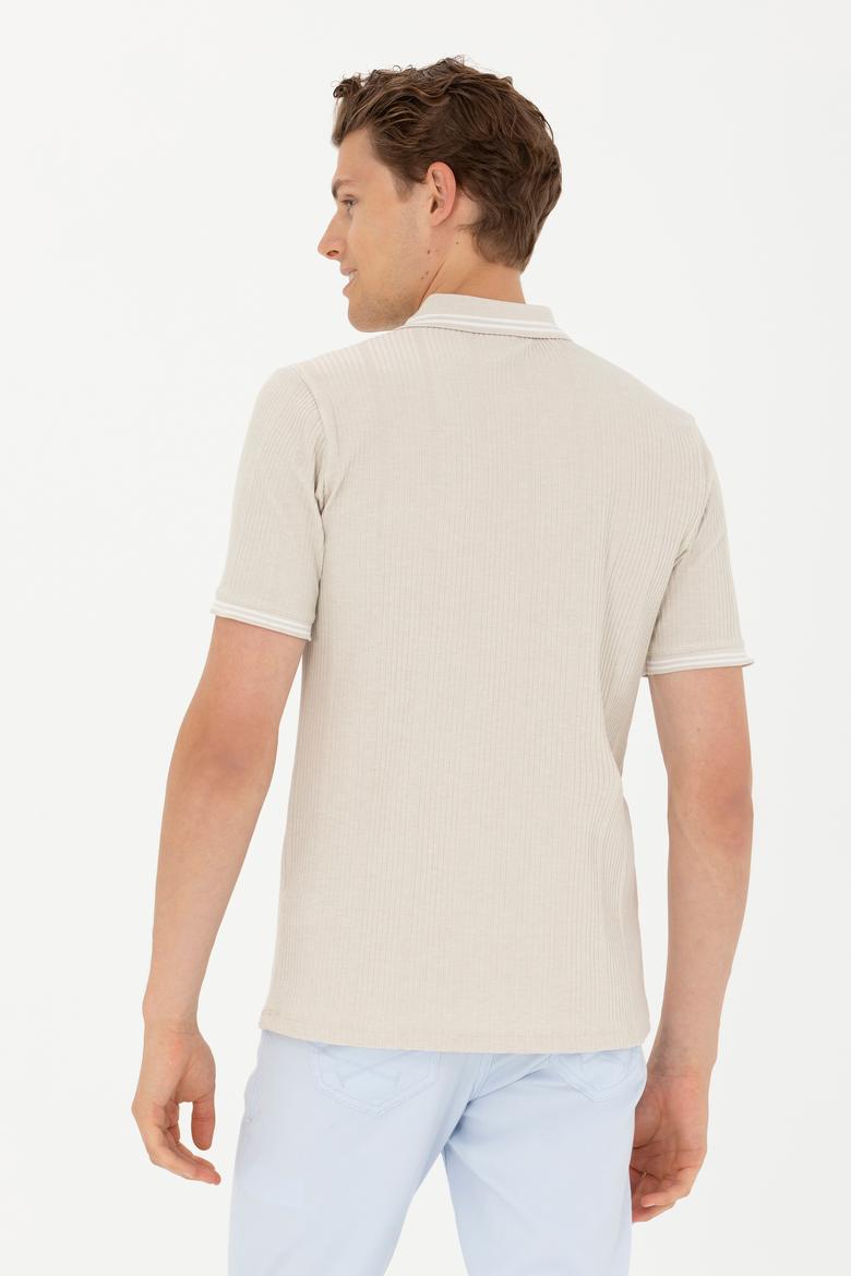 Erkek Taş Polo Yaka Tişört - 50263425017