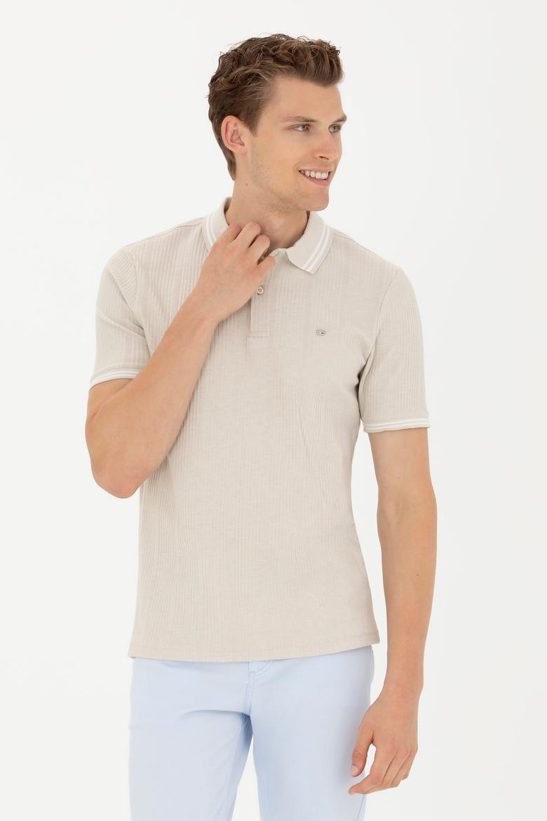 Erkek Taş Polo Yaka Tişört - 50263425017