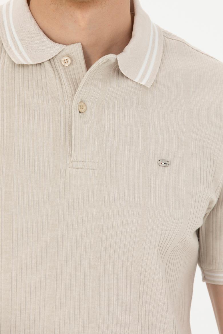 Erkek Taş Polo Yaka Tişört - 50263425017