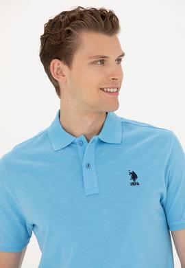 Erkek Turkuaz Polo Yaka Tişört - 50263520072