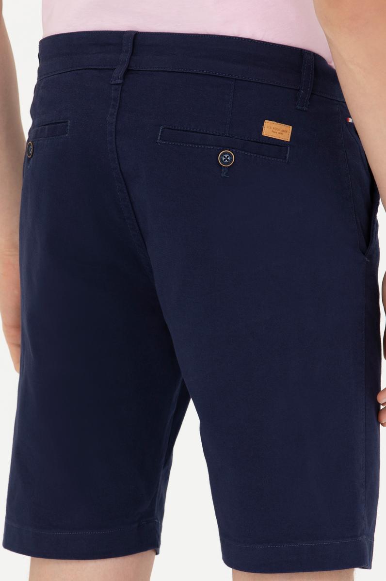 Erkek Lacivert Dokuma Şort
