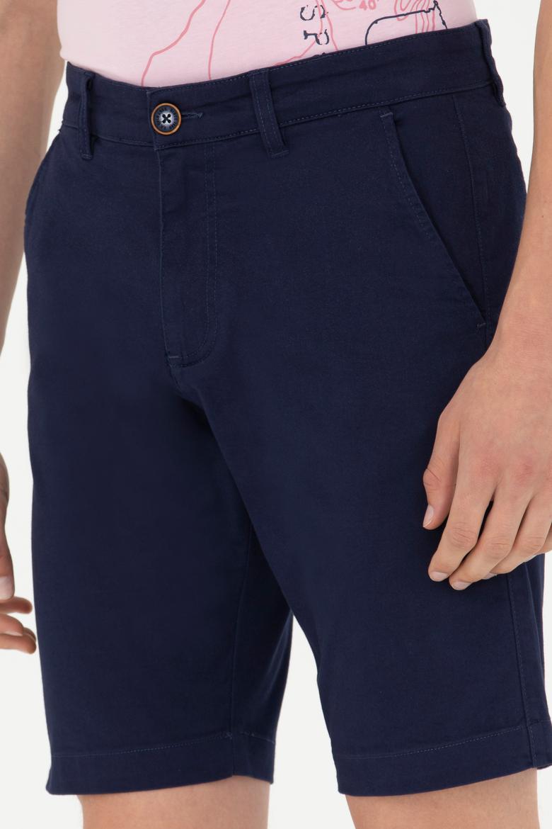 Erkek Lacivert Dokuma Şort - 50263898015