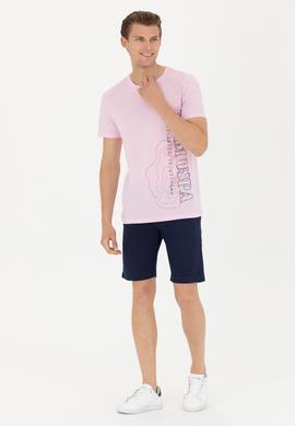 Erkek Lacivert Dokuma Şort - 50263898015