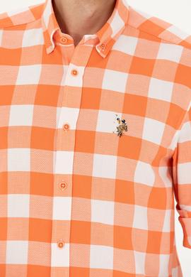 Erkek Turuncu Uzun Kollu Gömlek - 50264270033