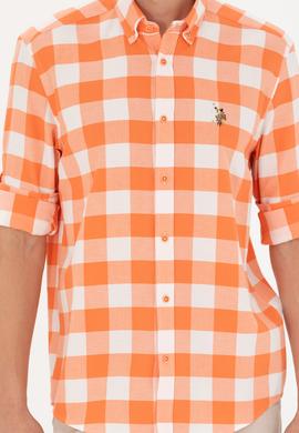 Erkek Turuncu Uzun Kollu Gömlek - 50264270033